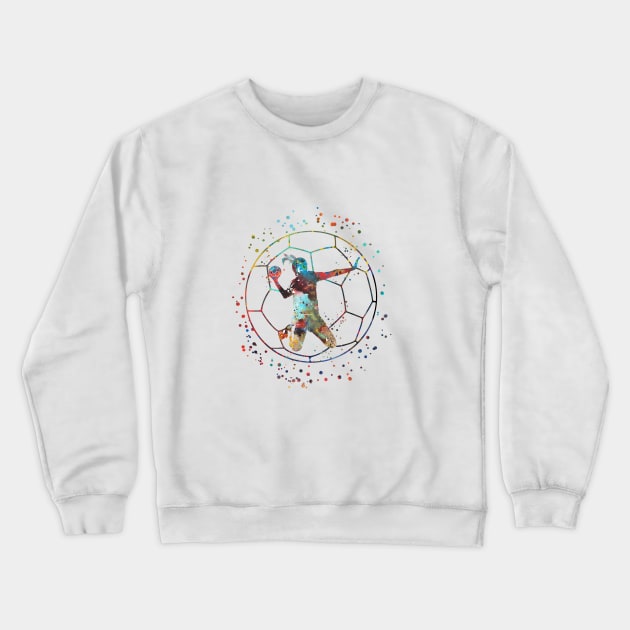 Girl handball Crewneck Sweatshirt by RosaliArt